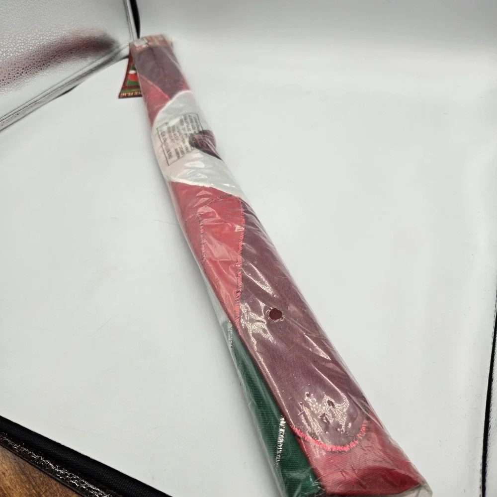 Vtg New Hanging Decor Flag NCE Christmas‎ Cat 28x44